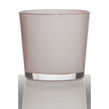 Pot de fleurs ALENA, cylindre/rond, rose clair, 12,5cm, Ø14,5cm