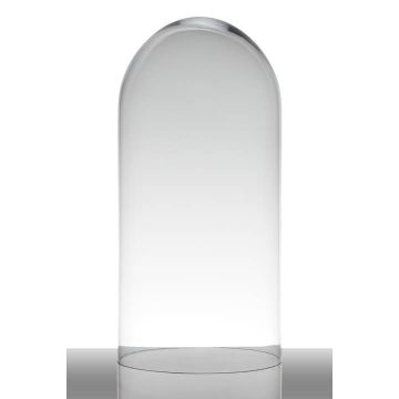 Cloche de verre ADELINA, cylindre/rond, transparent, 40cm, Ø19cm