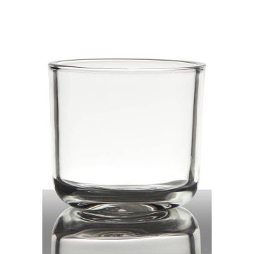 Verre à bougie NICK, cylindre/rond, transparent, 13cm, Ø14cm