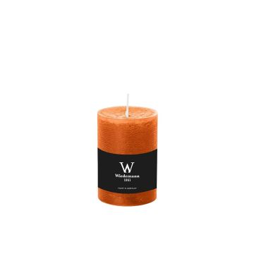 Bougie pilier / bougie en cire AURORA, orange, 10cm, Ø6,8cm, 42h - Made in Germany Bougie pilier / bougie en cire AURORA, orange, 10cm, Ø6,8cm, 42h - Made in Germany