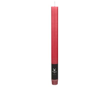 Bougie chandelle / bougie flambeau AURORA, bordeaux, 27cm, Ø2,2cm, 10h - Made in Germany Bougie chandelle / bougie flambeau AURORA, bordeaux, 27cm, Ø2,2cm, 10h - Made in Germany