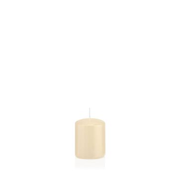 Bougie votive / bougie cylindrique MAEVA, crème, 6cm, Ø5cm, 14h - Made in Germany