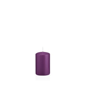 Bougie votive / bougie cylindrique MAEVA, violet, 8cm, Ø5cm, 18h - Made in Germany
