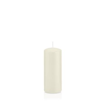 Bougie votive / bougie cylindrique MAEVA, ivoire, 12cm, Ø5cm, 28h - Made in Germany
