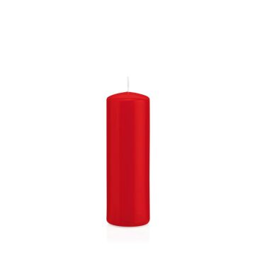 Bougie votive / bougie cylindrique MAEVA, rouge, 15cm, Ø5cm, 37h - Made in Germany