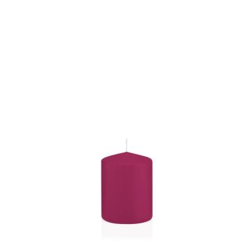 Bougie votive / bougie cylindrique MAEVA, magenta, 8cm, Ø6cm, 29h - Made in Germany