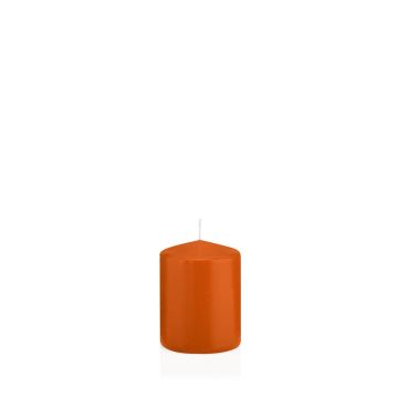 Bougie votive / bougie cylindrique MAEVA, orange, 8cm, Ø6cm, 29h - Made in Germany