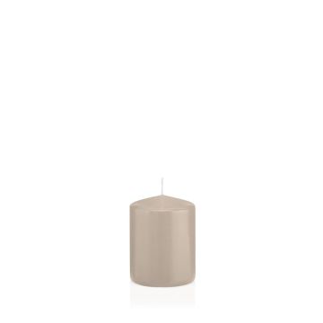 Bougie votive / bougie cylindrique MAEVA, beige, 8cm, Ø6cm, 29h - Made in Germany