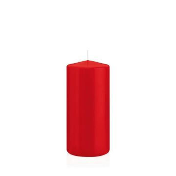 Bougie votive / bougie cylindrique MAEVA, rouge, 15cm, Ø7cm, 63h - Made in Germany Bougie votive / bougie cylindrique MAEVA, rouge, 15cm, Ø7cm, 63h - Made in Germany