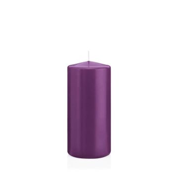 Bougie votive / bougie cylindrique MAEVA, violet, 15cm, &Oslash;7cm, 63h - Made in Germany
