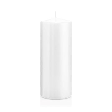 Bougie votive / bougie cylindrique MAEVA, blanc, 20cm, Ø8cm, 119h - Made in Germany