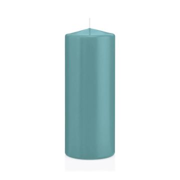 Bougie votive / bougie cylindrique MAEVA, turquoise, 20cm, Ø8cm, 119h - Made in Germany