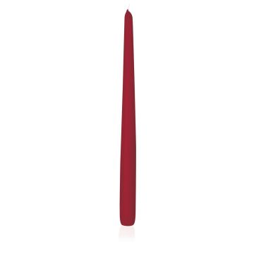 Bougie de table / bougie de ménage PALINA, rouge foncé, 40cm, Ø2,5cm, 15,5h - Made in Germany Bougie de table / bougie de ménage PALINA, rouge foncé, 40cm, Ø2,5cm, 15,5h - Made in Germany