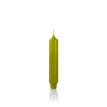 Bougie classique / bougie de ménage ARIETTA, verte, 16,4cm, Ø2,8cm, 6h - Made in Germany