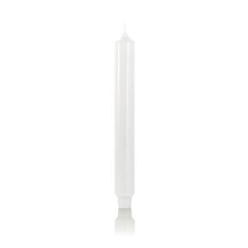 Bougie classique / bougie de ménage ARIETTA, blanc, 24,9cm, Ø2,8cm, 16h - Made in Germany