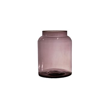 Vase MARTITA en verre recyclé, violet-transparent, 25cm, Ø19cm