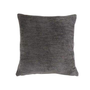 Coussin décoratif en toile KALUA, gris foncé, 45x45cm