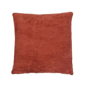 Coussin décoratif en toile KALUA, rouille, 45x45cm