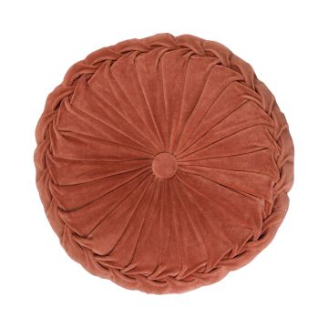 Coussin rond / Pouf BELLONA, rose saumon, 10x40cm