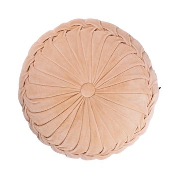Coussin rond / Pouf BELLONA, rose pâle, 10x40cm