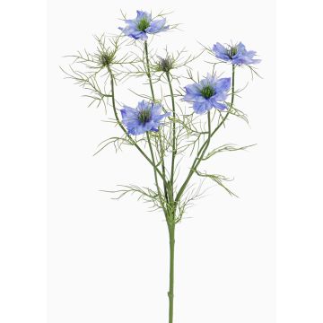 Fleur artificielle Nigelle SEVIN, bleu, 65cm, Ø6-7cm