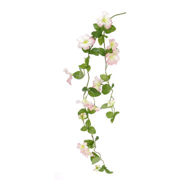 Tige de Pétunia artificiel MARTHE, rose-vert, 130cm