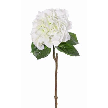 Hortensia en plastique CHIDORI, blanc-vert, 60cm, Ø20cm
