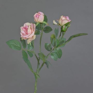 Rose artificielle CORALEE, rose, 50cm, Ø3-7cm Rose artificielle CORALEE, rose, 50cm, Ø3-7cm