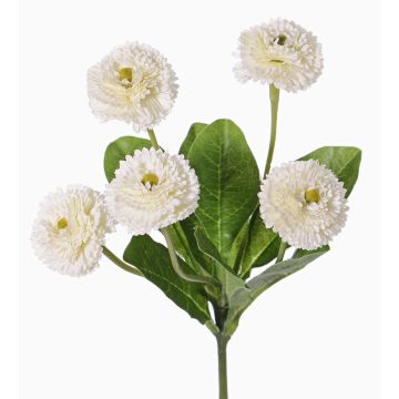 Marguerite artificielle HEIKE à piquer, blanc, 25cm, Ø4,5cm Marguerite artificielle HEIKE à piquer, blanc, 25cm, Ø4,5cm