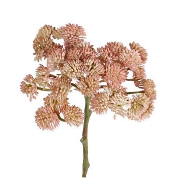 Sedum en plastique DANICA, rose, 20cm, Ø10cm