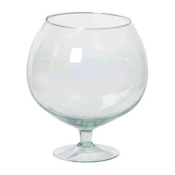 Verre à cognac XXL BARRON sur pied, boule/rond, transparent, 22,5 cm, Ø 13,5cm/20cm