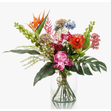 Bouquet artificiel FEME, rouge-violet, 65cm, Ø40cm Bouquet artificiel FEME, rouge-violet, 65cm, Ø40cm