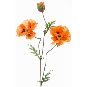 Coquelicot décoratif LOPEZ, orange, 90cm