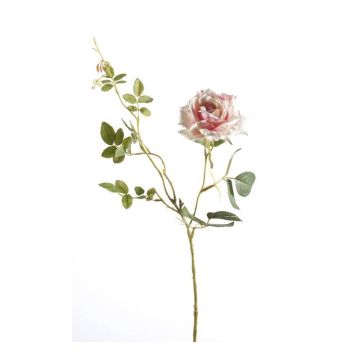 Rose artificielle BEATA, rose-blanc, 75cm Rose artificielle BEATA, rose-blanc, 75cm
