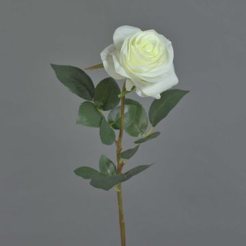 Fausse fleur Rose BRINA, blanc, 70cm