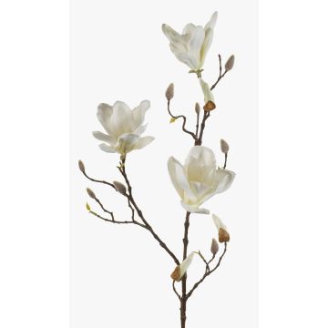 Branche artificielle de magnolia MALVAO, crème, 90cm