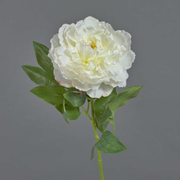Pivoine décorative DIVIN, crème, 65cm