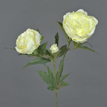 Fausse fleur Pivoine MISTI, crème, 70cm