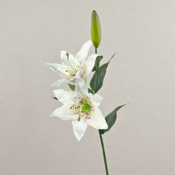 Fleur artificielle Lis tigre EMIKO, blanc, 65cm