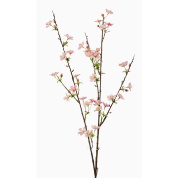 Branche artificielle de pommier TOSCA, en fleurs, rose, 85cm