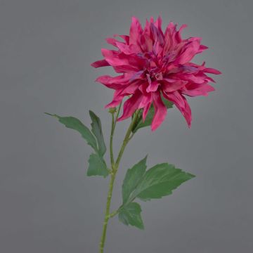 Fleur textile Dahlia CINTHIA, fuchsia, 60cm