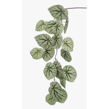 Branche artificielle de bégonia rex MEIRA, vert-gris, 110cm Branche artificielle de bégonia rex MEIRA, vert-gris, 110cm