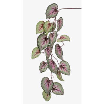 Branche artificielle de bégonia rex MEIRA, vert-rose, 110cm Branche artificielle de bégonia rex MEIRA, vert-rose, 110cm