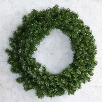 Couronne de sapin en tissu MARLOW, verte, Ø30cm