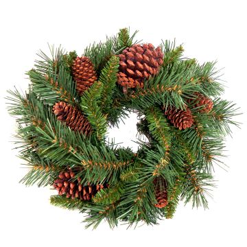 Couronne de sapin décorative ALFRED, crossdoor, difficilement inflammable, Ø45cm