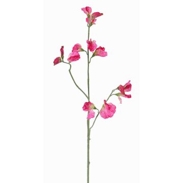 Branche de fleurs artificielles Lathyrus ASFALOTH, fuchsia, 65cm, Ø3-5cm