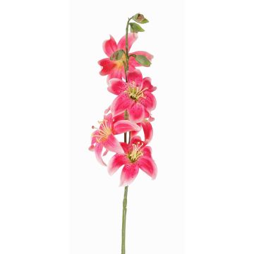 Lys tigré synthétique ASHANTI, fuchsia, 60cm, Ø10cm