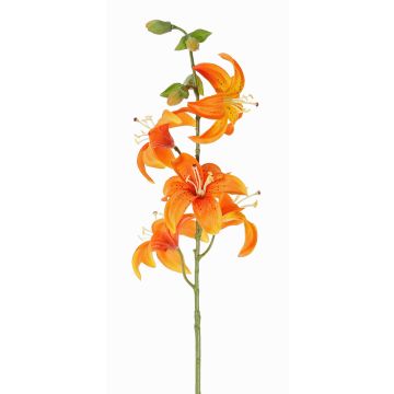 Lys tigré synthétique ASHANTI, orange, 60cm, Ø10cm
