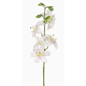 Lys tigré synthétique ASHANTI, blanc, 60cm, Ø10cm