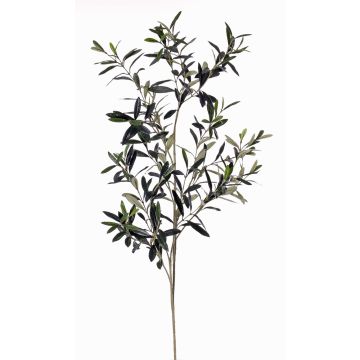 Branche d'olivier artificielle PANOS sur tige, difficilement inflammable, 110cm Branche d'olivier artificielle PANOS sur tige, difficilement inflammable, 110cm